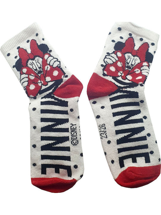 Disney Παιδικές Κάλτσες Minnie Red, Black, White