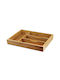 Raki Besteckeinsatz für Schubladen Hölzern 34x25x4.5cm