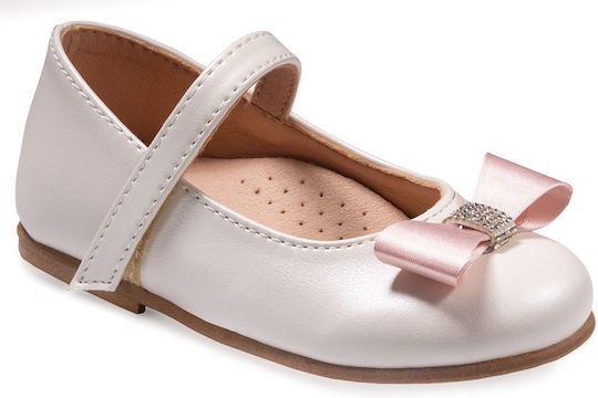 Gorgino Christening Leather Pumps Ecru 2324-Ecru-Apple