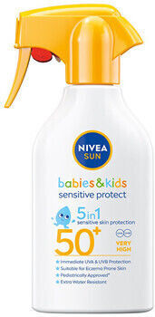 Nivea Babies & Kids Sensitive Protect SPF50+ Αδιάβροχο Παιδικό Αντηλιακό Spray 250ml