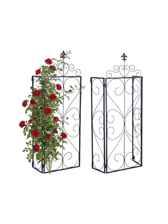 Trellis De Grădină Negru 20x20x112cm