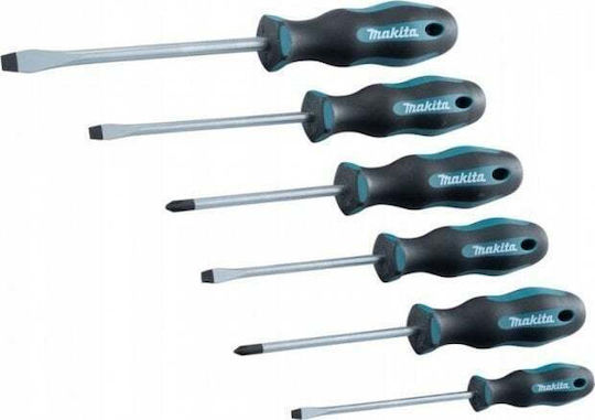Makita Set 6 Șurubelnițe Magnetice