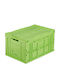 Relaxdays Cutie De Depozitare Din Plastic Cu Capac Verde 32.5x39.5x58.5cm