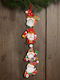 Decorative Christmas Santa Red 75x17cm
