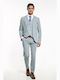 Summer Men's Groom's Suit with Vest with Slim Fit Petrol