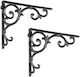 Relaxdays Raft De Colț Din Metalic Negru 245x245mm 2 Bucăți 10032098_46
