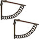 Relaxdays Raft De Colț Din Metalic Gri 175x210mm 2 Bucăți 10051153_93