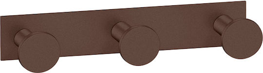 Sanco Bath 00683-А75 Трипла Кука За Банята С Винтове Кафява