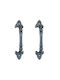 Relaxdays Furniture Handle Made of Metallic Gray 10032101_111 2 Pieces