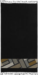 Guy Laroche Beach Towel Pareo Cotton Black 170x...