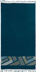 Guy Laroche Beach Towel Pareo Cotton Blue 170x90cm