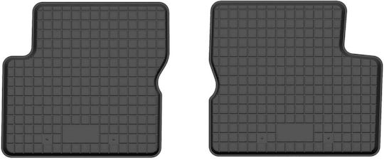Car Rubber Mats Rear 2 Pcs Universal Opel Adam Hatchback 2012