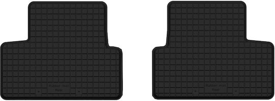 Car Rubber Floor Mats Rear 2 Pcs Universal Citroen C5 Aircross Crossover 2019