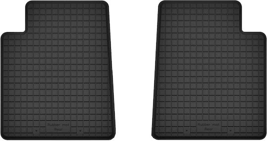 Rear Rubber Car Mats 2 Pcs Universal Lancia Ypsilon Iii Hatchback 2011