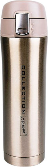 Maestro Thermos Bottle Stainless Steel 450ml Golden
