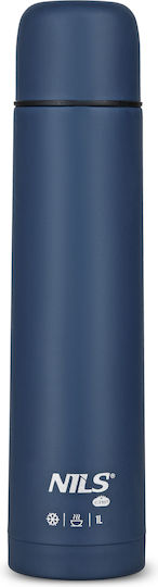 Nils Ποτήρι Θερμός Ανοξείδωτο BPA Free 1lt Blue
