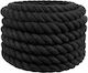 vidaxl Seil Schwarzes 5 X 5 X 500 cm Baumwolle