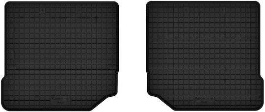 Car Rubber Mats Rear 2 Pcs Universal Audi 90 B3 Sedan 1986-1991