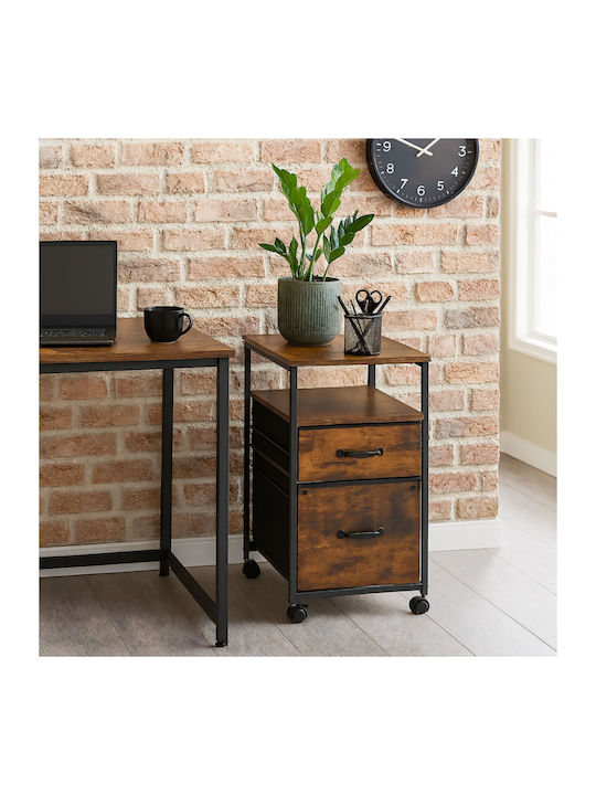 Cabinet De Birou Din Lemn Cu Roți 40x40x40cm