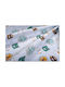 Dimcol Baby Cradle Cotton Sheet Big Cats 28 Turquoise 80x110cm