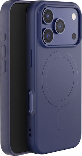 Bigben Калъф Iphone 17 Pro Max Magsafe От Мек Силикон Мека Допирна Повърхност Нощно Синьо