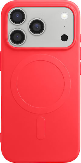 Bigben Case Iphone 17 Pro Magsafe In Soft Silicone Soft Touch Finish Red