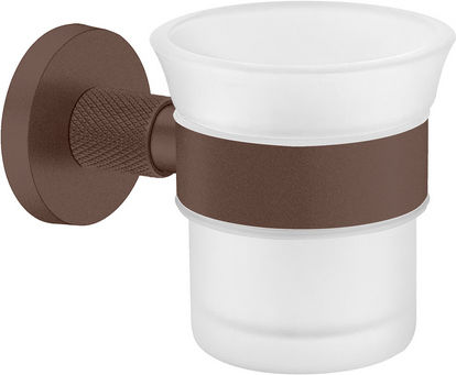 Sanco Dorian 121301-A75 Wall Mounted Glass Brown Cup Holder
