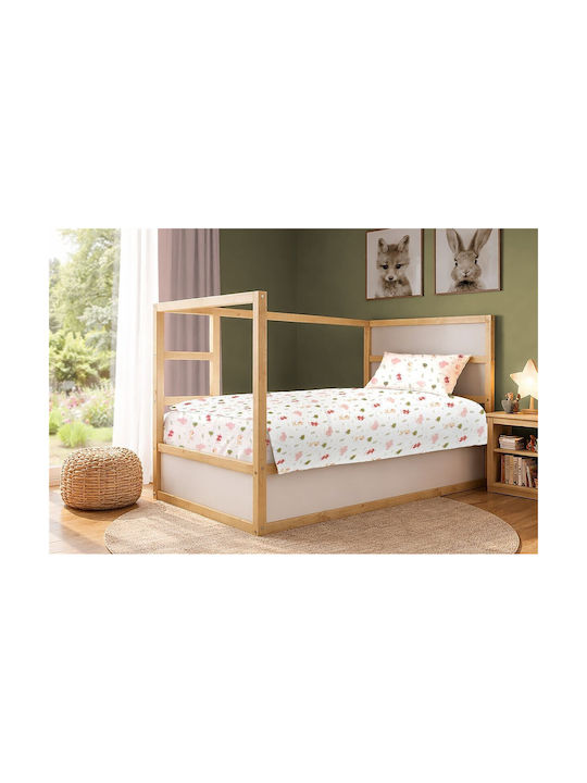 Dimcol Single Cotton Sheets Set Happy Safari 71...