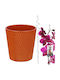 Kotarbau Ceramic Round Pot Mustard Dark Planter