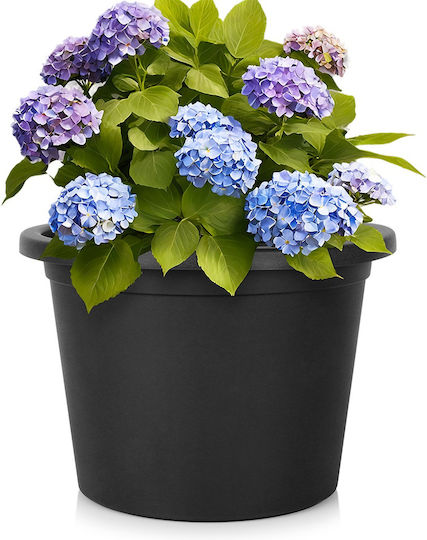 Vilde Plastic Flower Pot Black
