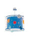 Ango Planets Single-Light Kids Ceiling Light Hanging Made of Plastic 15W with E27 Base Light Blue 35cm