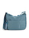 Fabric Women's Shoulder Bag Blue