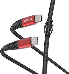HAMA USB 2.0 USB-C Мъжки - USB-C 1.5м HAMA USB 2.0 USB-C Мъжки - USB-C 1.5м