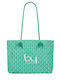Fabric Women's Shoulder Bag Green