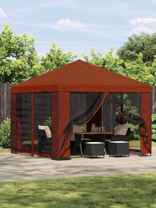 vidaXL Garten Gazebo Orange 3x3m