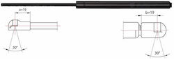 Metzger Trunk Shock Absorber 2110479 Metzger Trunk Shock Absorber 2110479
