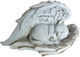 Pietre Memorial Pisici Relaxdays 12x21x11cm Crem Rezistente La Intemperii