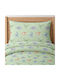 Astron Italy Kids Sheets Single Cotton Dinosaurs Green 175x260cm 3 Pieces