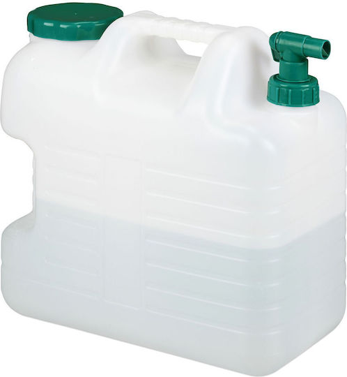 Relaxdays Butoi Cu Robinet 20 L Alb Verde Închis 37x19.5x36.5 Cm