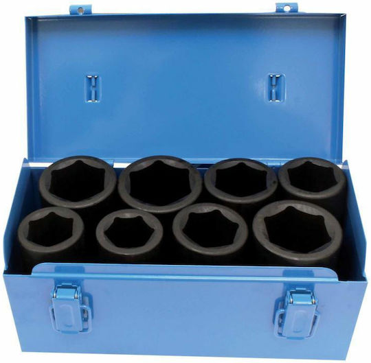 Asta Long Pneumatic Sockets with 3/4" Frame Host Set 8 Pieces