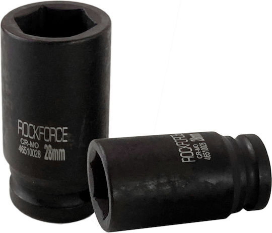 Rockforce Καρυδάκι Αέρος Μακρύ με Καρέ Υποδοχής 3/4" Διάμετρος 3/4" / 28 / 44 / 47 / 82