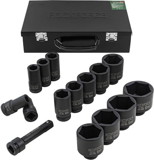 Rockforce Prize Pneumatic Cu Gazdă Cadru 3/4" Set 14 Bucăți