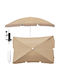 Hängender Quadratischer Aluminium Garten- und Terrassen-Sonnenschirm Beige 2x2m