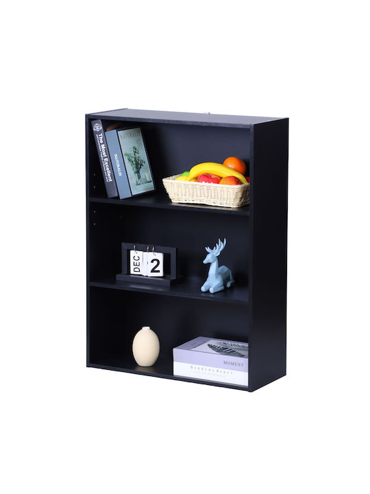 Βιβλιοθήκη Black 60x24x82εκ.