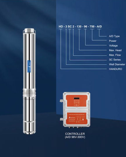 Handuro Drilling Pump 1hp 46-HD-3SC3.8-95-96-750-A/D
