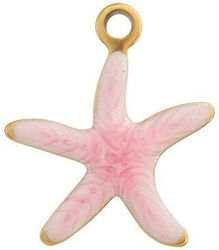 Steel Starfish Pattern Enamel Pink 11x13mm 1 Piece Steel Starfish Pattern Enamel Pink 11x13mm 1 Piece