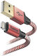 Hama Charging Data Cable Reflected Usb Type A Lightning 1.5m Red