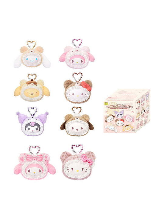 Sanrio Characters Fluffy Teddy Bear Series Plüschiger Schlüsselanhänger Blindbox 1 Stück Zufallsauswahl