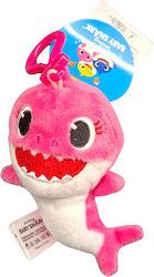 Baby Shark Mommy Shark Ροζ Λούτρινο Μπρελόκ 8cm Nickelodeon