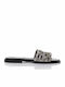 Leather Women's Flat Sandals Black